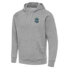 Seattle Kraken Antigua Big & Tall Victory Pullover Hoodie Heather Gray