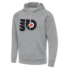 Philadelphia Flyers Antigua Big & Tall Victory Pullover Hoodie Heather Gray