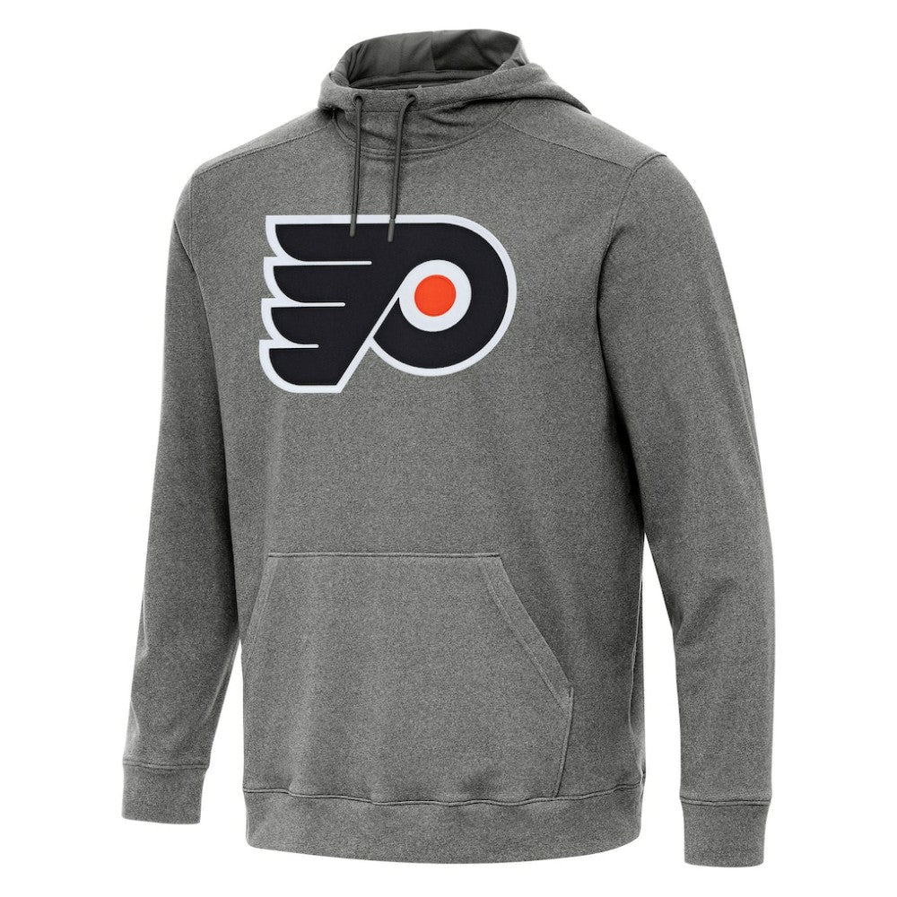 Philadelphia Flyers Antigua Cloud Pullover Hoodie Heather Black
