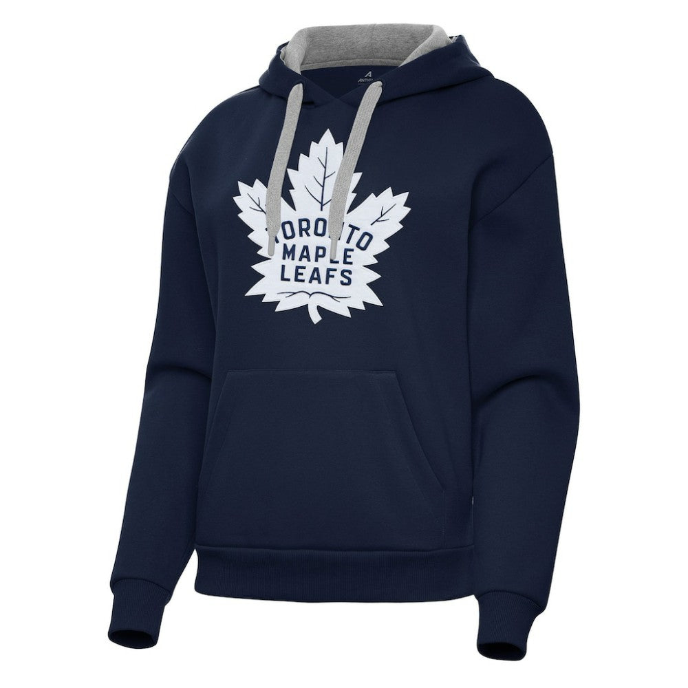Toronto Maple Leafs Antigua Women's Victory Pullover Hoodie Navy