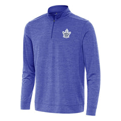 Toronto Maple Leafs Antigua Bright Quarter-Zip Top Heather Royal