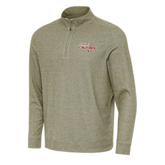 Washington Capitals Antigua Subtle Quarter-Zip Sweatshirt Olive