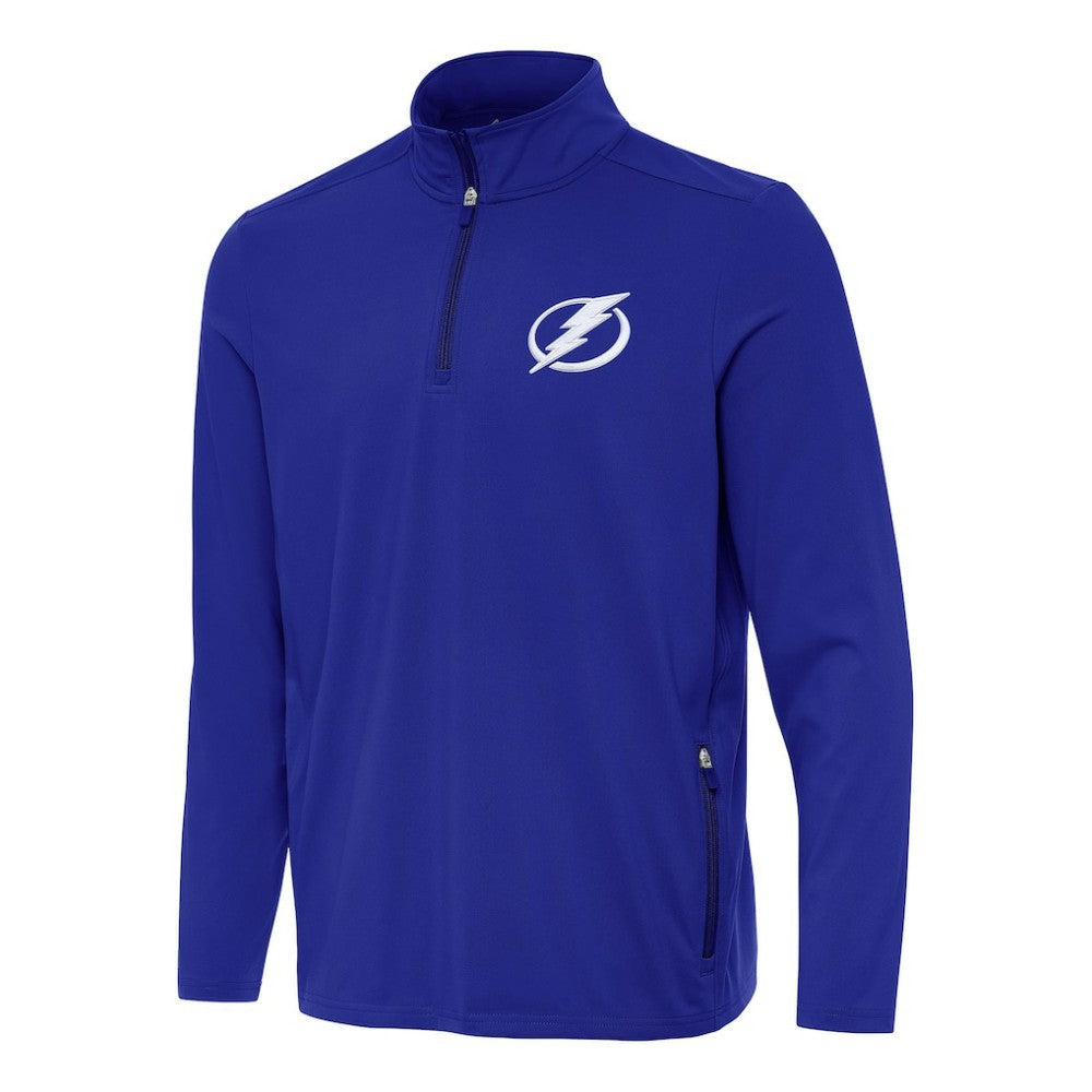 Tampa Bay Lightning Antigua Perilous Quarter-Zip Sweatshirt Royal