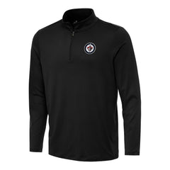 Winnipeg Jets Antigua Reprocess Quarter-Zip Top Black