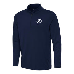 Tampa Bay Lightning Antigua Reprocess Quarter-Zip Top Navy