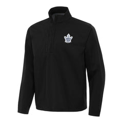 Toronto Maple Leafs Antigua Brisk Quarter-Zip Windbreaker Black