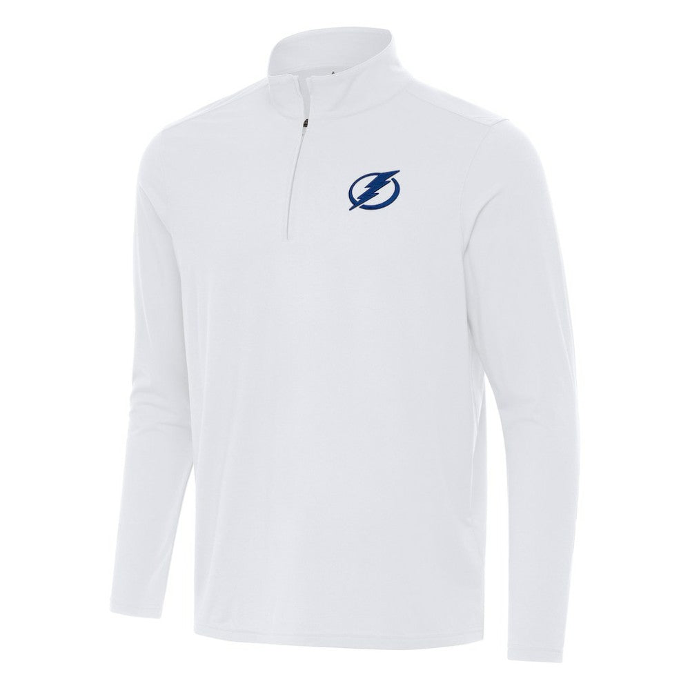 Tampa Bay Lightning Antigua Intent Quarter-Zip Top White
