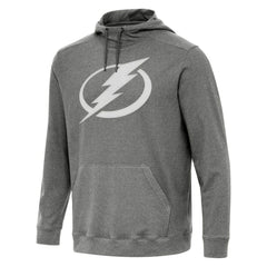 Tampa Bay Lightning Antigua Cloud Pullover Hoodie Heather Black