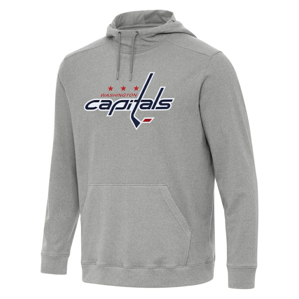 Washington Capitals Antigua Cloud Pullover Hoodie Heather Gray