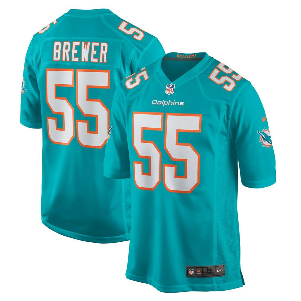 Aaron Brewer Miami Dolphins Game Jersey - Aqua | Nike discount
