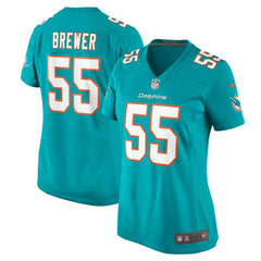 Aaron Brewer Miami Dolphins Women's Game Jersey - Aqua | Nike on sale