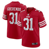Isaac Guerendo San Francisco 49ers Game Jersey - Scarlet | Nike for sale