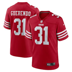 Isaac Guerendo San Francisco 49ers Game Jersey - Scarlet | Nike for sale