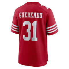 Isaac Guerendo San Francisco 49ers Game Jersey - Scarlet | Nike for sale