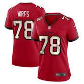 Tristan Wirfs Tampa Bay Buccaneers Women's Team Game Jersey - Red | Nike outlet