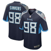 Jeffery Simmons Tennessee Titans Game Jersey - Navy | Nike online