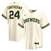 William Contreras Milwaukee Brewers Home Replica Jersey - Cream | Nike