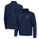 Dallas Cowboys Antigua Twist Quarter-Zip Pullover Jacket - Navy online