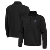Dallas Cowboys Antigua Twist Quarter-Zip Pullover Jacket - Black discount
