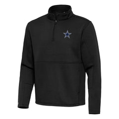 Dallas Cowboys Antigua Twist Quarter-Zip Pullover Jacket - Black discount