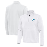 Detroit Lions Antigua Twist Quarter-Zip Pullover Jacket - White on sale