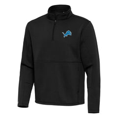 Detroit Lions Antigua Twist Quarter-Zip Pullover Jacket - Black for sale