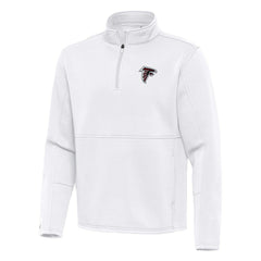 Atlanta Falcons Antigua Twist Quarter-Zip Pullover Jacket - White sale