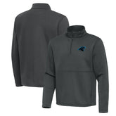 Carolina Panthers Antigua Twist Quarter-Zip Pullover Jacket - Pewter for sale