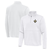 New Orleans Saints Antigua Twist Quarter-Zip Pullover Jacket - White cheap