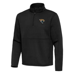 Jacksonville Jaguars Antigua Twist Quarter-Zip Pullover Jacket - Black sale