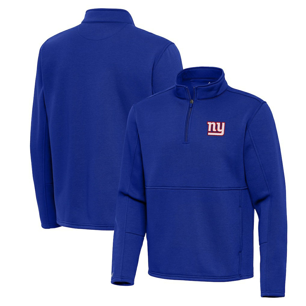 New York Giants Antigua Twist Quarter-Zip Pullover Jacket - Royal online