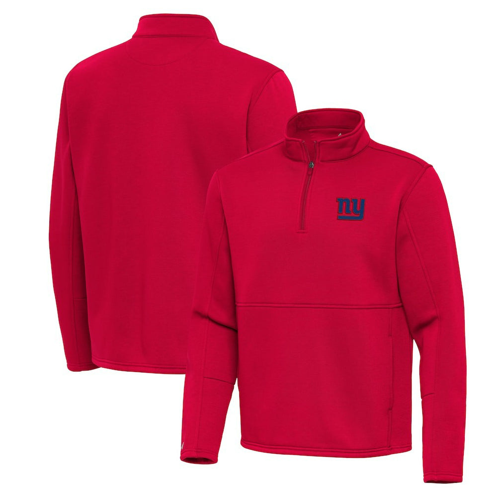 New York Giants Antigua Twist Quarter-Zip Pullover Jacket - Red on sale