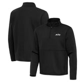 New York Jets Antigua Twist Quarter-Zip Pullover Jacket - Black online