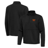 Washington Commanders Antigua Twist Quarter-Zip Pullover Jacket - Black sale