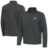 Colorado Avalanche Antigua Twist Quarter-Zip Pullover Jacket Silver