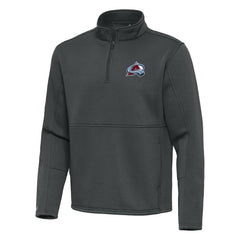 Colorado Avalanche Antigua Twist Quarter-Zip Pullover Jacket Silver