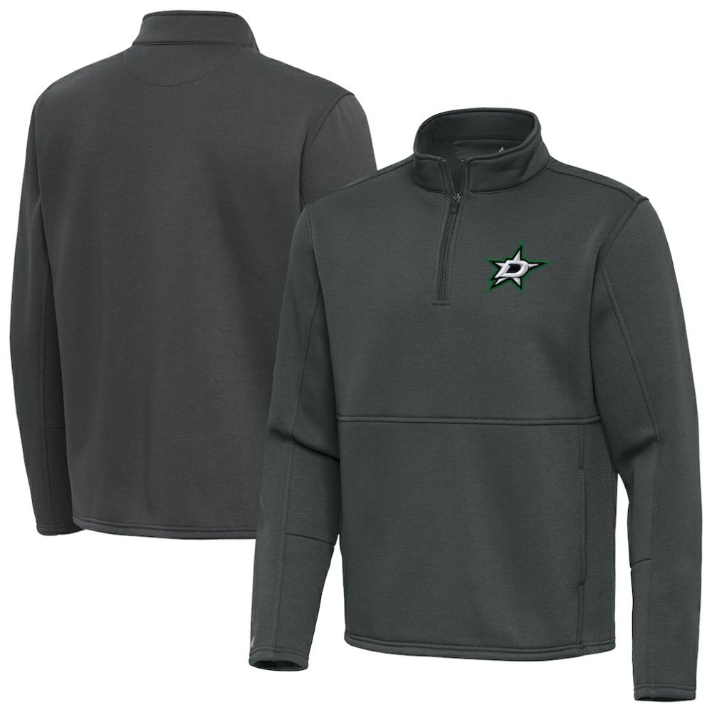 Dallas Stars Antigua Twist Quarter-Zip Pullover Jacket Silver