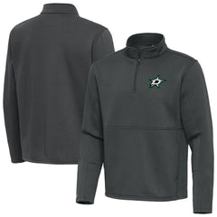 Dallas Stars Antigua Twist Quarter-Zip Pullover Jacket Silver