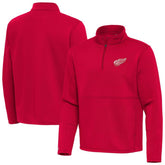 Detroit Red Wings Antigua Twist Quarter-Zip Pullover Jacket Red