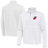 New Jersey Devils Antigua Twist Quarter-Zip Pullover Jacket White