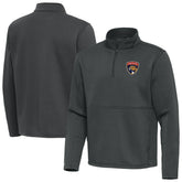 Florida Panthers Antigua Twist Quarter-Zip Pullover Jacket Pewter