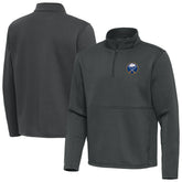 Buffalo Sabres Antigua Twist Quarter-Zip Pullover Jacket Pewter