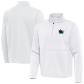 San Jose Sharks Antigua Twist Quarter-Zip Pullover Jacket White