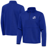 Tampa Bay Lightning Antigua Twist Quarter-Zip Pullover Jacket Blue