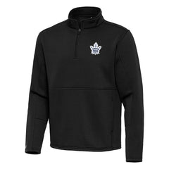 Toronto Maple Leafs Antigua Twist Quarter-Zip Pullover Jacket Black