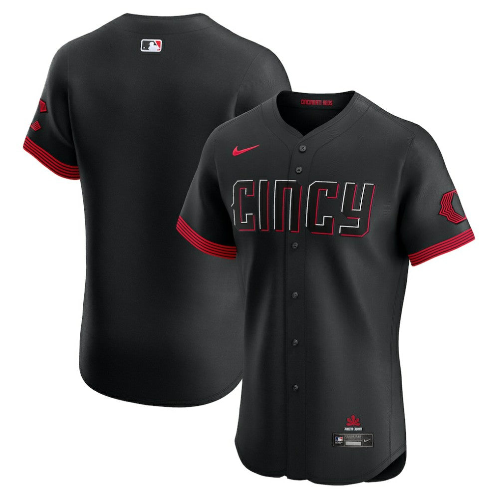 Cincinnati Reds City Connect Elite Jersey - Black | Nike
