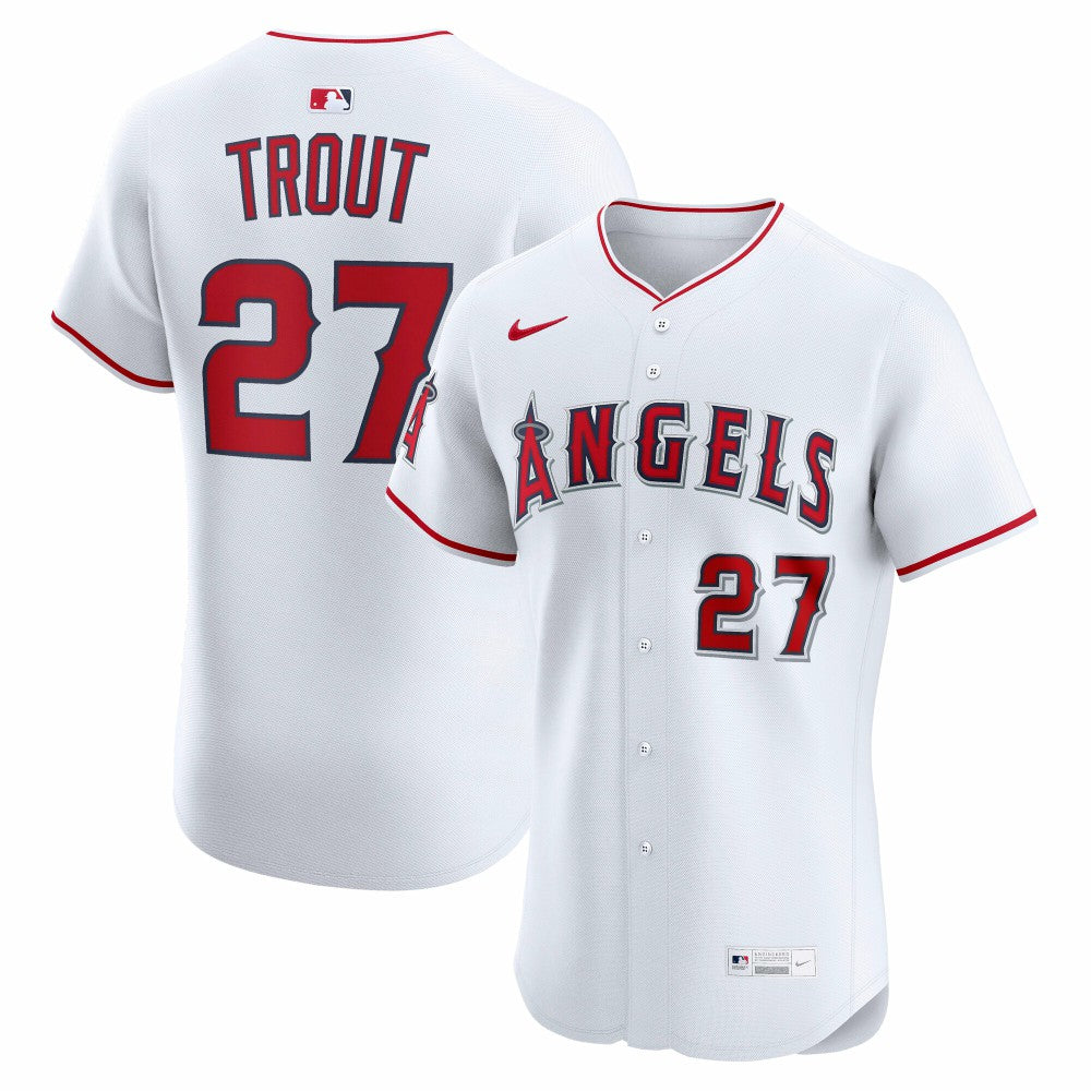 Mike Trout Los Angeles Angels Home ElitePlayer Jersey - White | Nike
