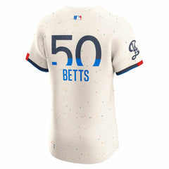 Mookie Betts Los Angeles Dodgers City Connect Elite Jersey - Cream | Nike