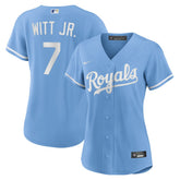 Bobby Witt Jr. Kansas City Royals Women's Alternate Replica Player Jersey - Light Blue | Nike