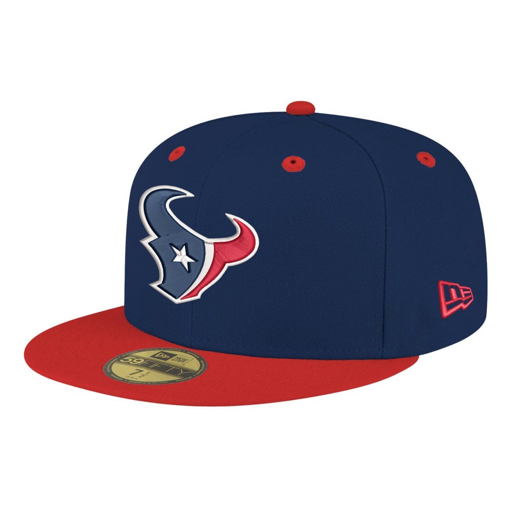 Houston Texans New Era Flipside Two-Tone 59FIFTY Fitted Hat - Navy/Red cheap